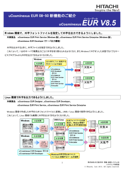 uCosminexus EUR 08-50 新機能[PDF形式 609KB]