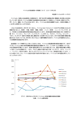 ベトナムの自由貿易への取組について（2015年2月） 埼玉県ベトナム