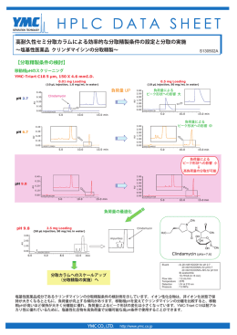 高耐久性セミ分取カラムによる効率的な分取精製条件の設定と分取の実施