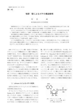 牧野 堅によるATPの構造解明