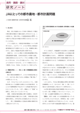 JAにとっての都市農地・都市計画問題 研究ノート