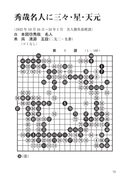 秀哉名人に三々・星・天元