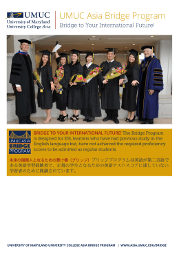 ブリッジ・プログラムのカリキュラムについて