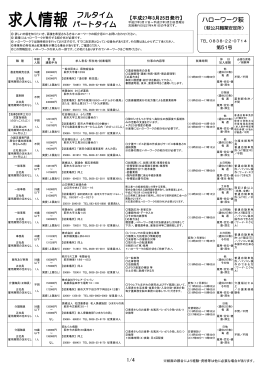 ハローワーク萩 最新求人情報