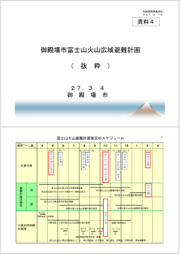 御殿場市富士山火山広域避難計画 （ 抜 粋 ）
