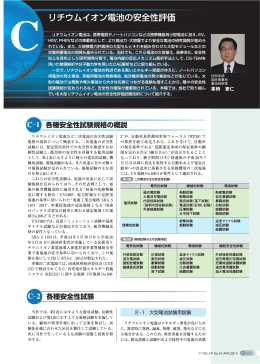 電気的試験 機械的試験 環境試験 濫用試験 過充電試験 大電流充電