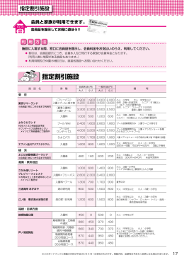 指定割引施設