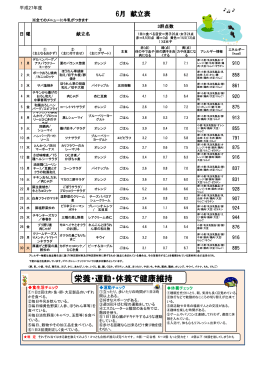 栄養・運動・休養で健康維持