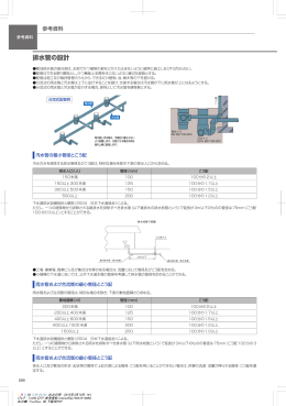 排水管の設計