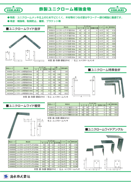 鉄製ユニクローム補強金物