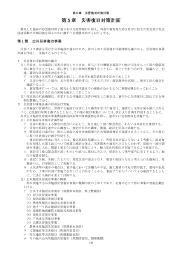 第5章 災害復旧対策計画
