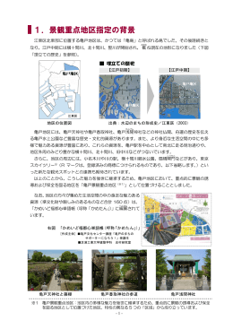 1．景観重点地区指定の背景