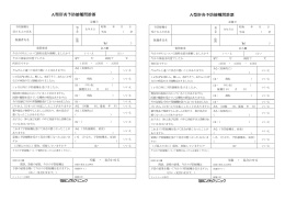 A型肝炎予防接種問診票 A型肝炎予防接種問診票