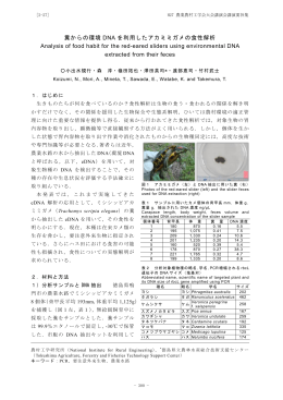 糞からの環境 DNA を利用したアカミミガメの食性解析 Analysis of food