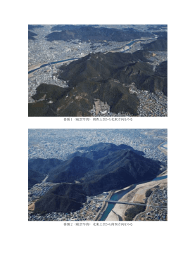 巻頭 1  南西上空から北東方向をみる 巻頭 2