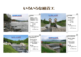 固定堰 堤体長 L66.0m 固定部長L=56.0m 可動部長L=10.0m 土砂吐