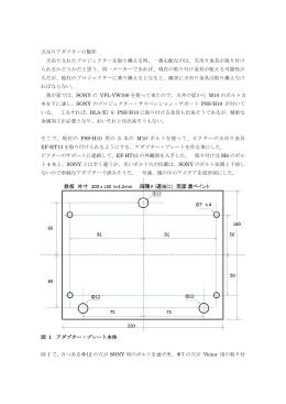 天吊りアダプターの製作