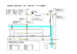 国産部品工業株式会社 本社、京都工場 アクセス概略図