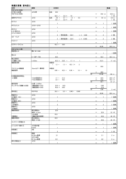 数量計算書 管布設工