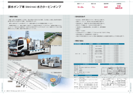 排水ポンプ車（30  /min）水力タービンポンプ