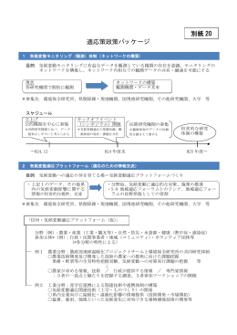 適応策政策パッケージ 別紙 20