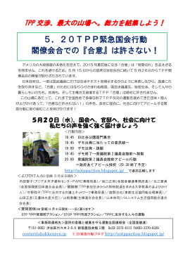 20TPP緊急国会行動 閣僚会合での『合意』