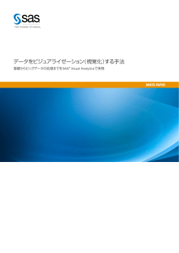 データをビジュアライゼーション（視覚化）する手法