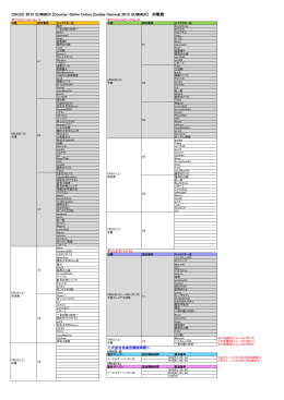 [Counter-Strike Online Zombie Carnival 2015 SUMMER] 対戦表