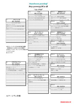 B05-3100035 BCw 雄 Stamboom postduif ルク・シウン作翔