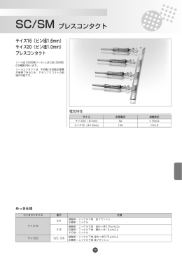SC/SM プレスコンタクト