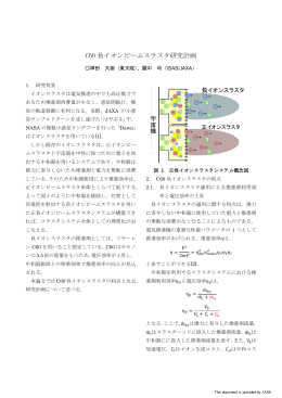C60 負イオンビームスラスタ研究計画 - JAXA Repository / AIREX