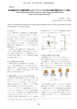 負の透磁率 - 日本大学理工学部