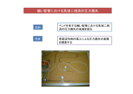 細い配管における気液二相流の圧力損失