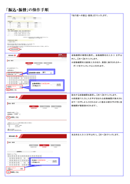 「振込・振替」の操作手順