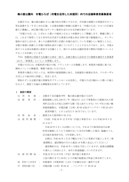 梅小路公園内 市電ひろば（市電を活用した休憩所）内での店舗