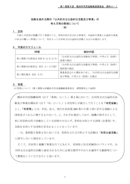 協働を進める際の「公共的又は公益的な活動及び事業」の