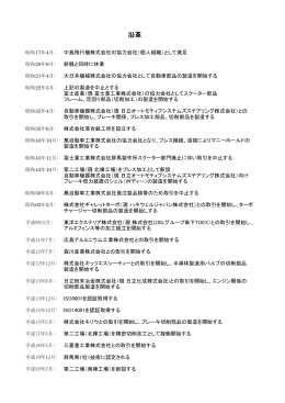 沿革 - 株式会社落合鉄工所