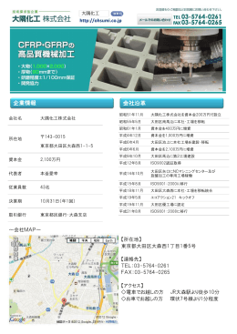 企業情報 会社沿革