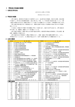 沿革 校地及び校舎H26ver