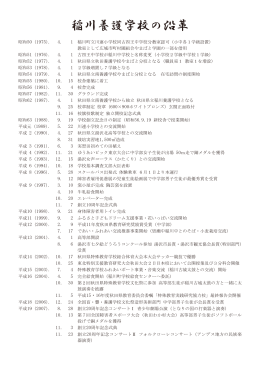 稲川養護学校の沿革