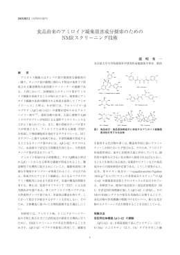 食品由来のアミロイド凝集阻害成分探索のための