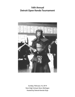 16th Annual Detroit Open Kendo Tournament