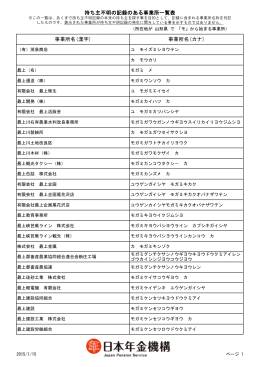 事業所名(カナ)