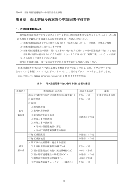 第6章 雨水貯留浸透施設の申請図書作成事例 (PDF形式