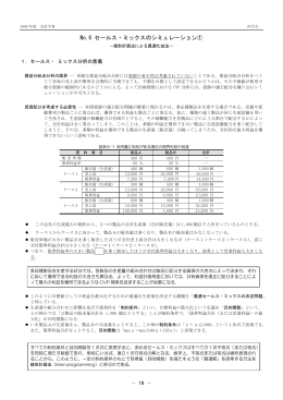 No.6 セールス・ミックスのシミュレーション① - C