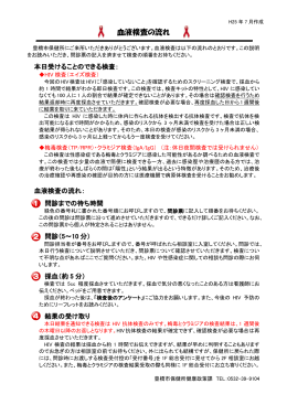 血液検査の流れaids-flow.