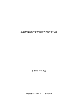 韮崎射撃場汚染土壌除去検討報告書（前半）（PDF：959KB）