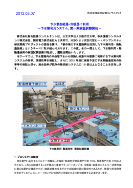 下水熱を給湯・冷暖房に利用