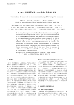 (1) SFRC上面増厚補強工法の現状と長寿命化対策