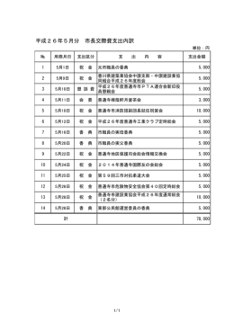 平成26年5月分交際費 [PDFファイル／30KB]